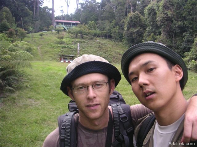 Ian Hall and Andy Lo at the Camel Trophy Camp in Maliau Basin Conservation